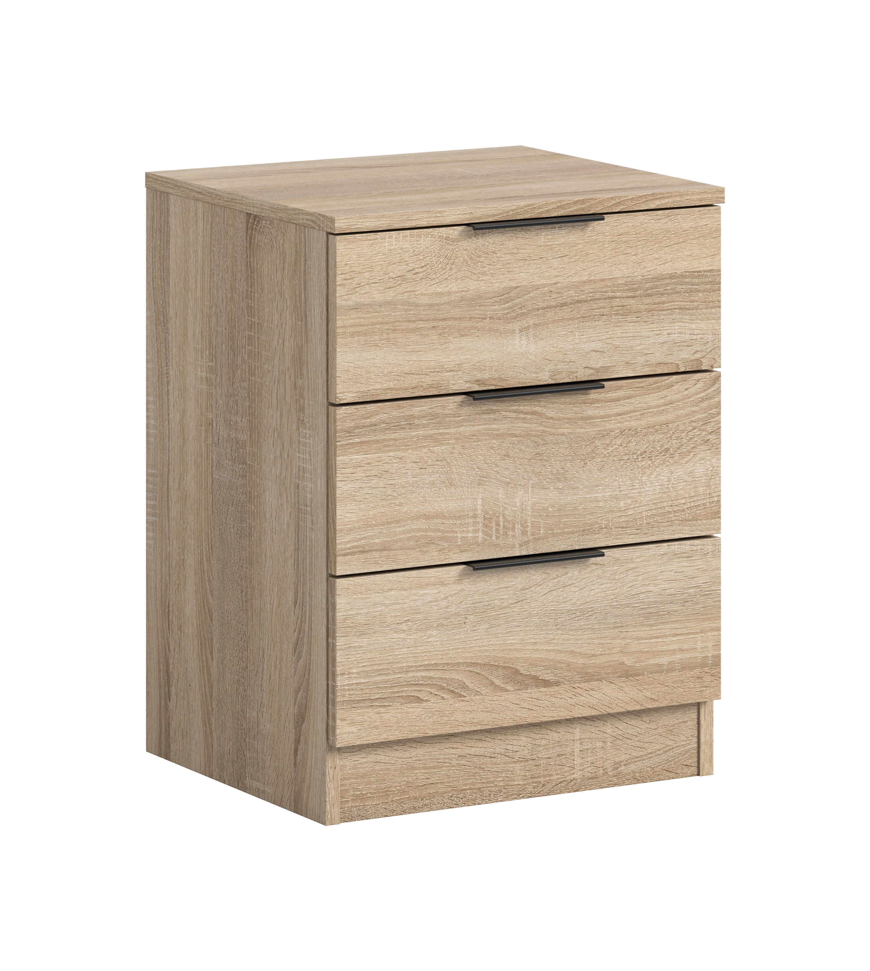 Nachtkonsole KOPENHAGEN Eiche Sonoma Nachbildung B/H/T: ca. 45x60x40 cm KOPENHAGEN - Eiche (45,00/60,00/40,00cm) - xonox.home