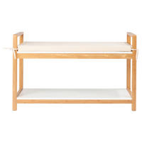 Schuhbank Finja weiß Bambus B/H/T: ca. 90x55x34 cm Finja - weiß (90,00/55,00/34,00cm)