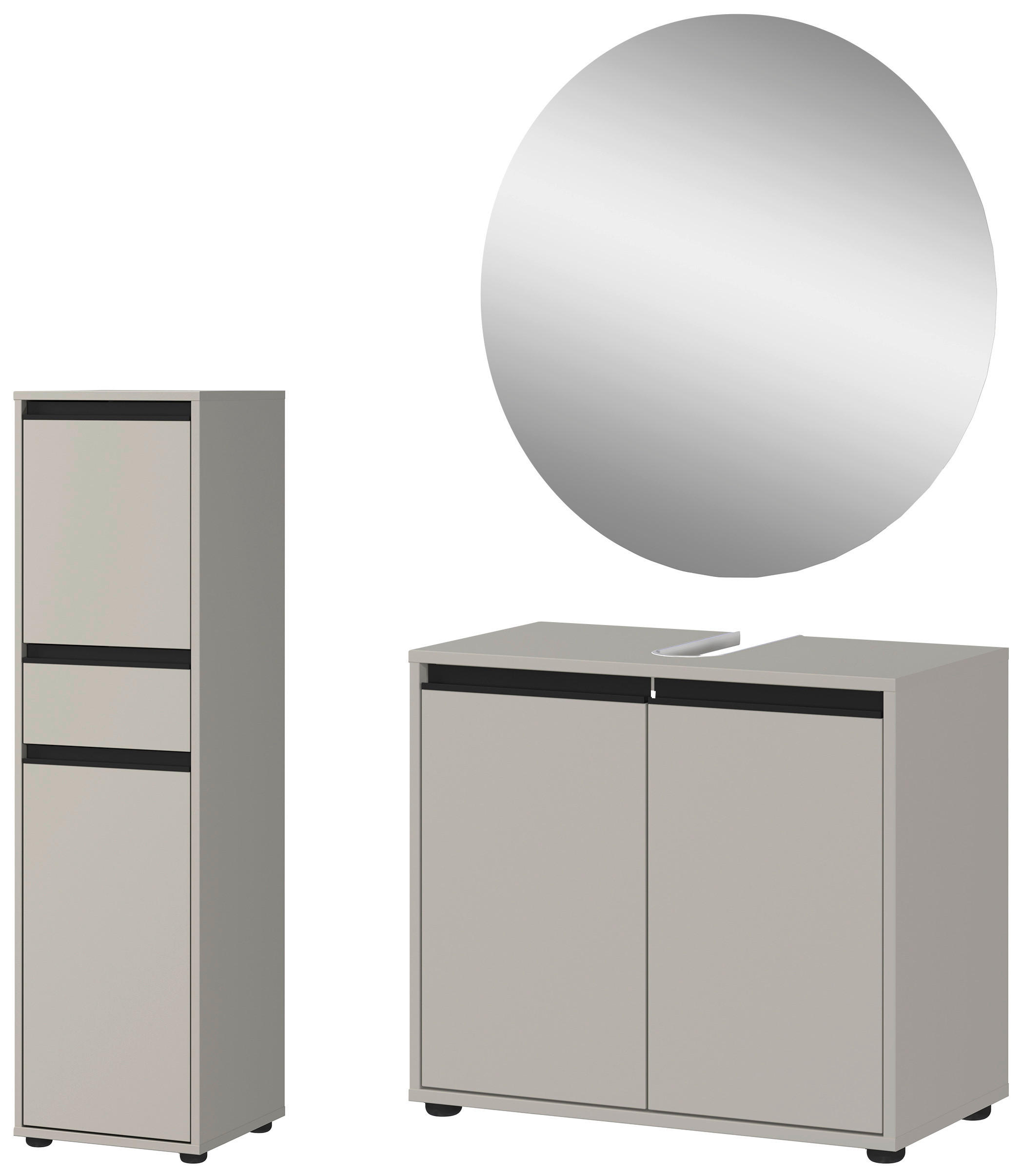 Badezimmer-Set 9943-186 weiß B/H/T: ca. 108x200x34 cm 9943-186 - weiß (108,00/200,00/34,00cm) - Germania