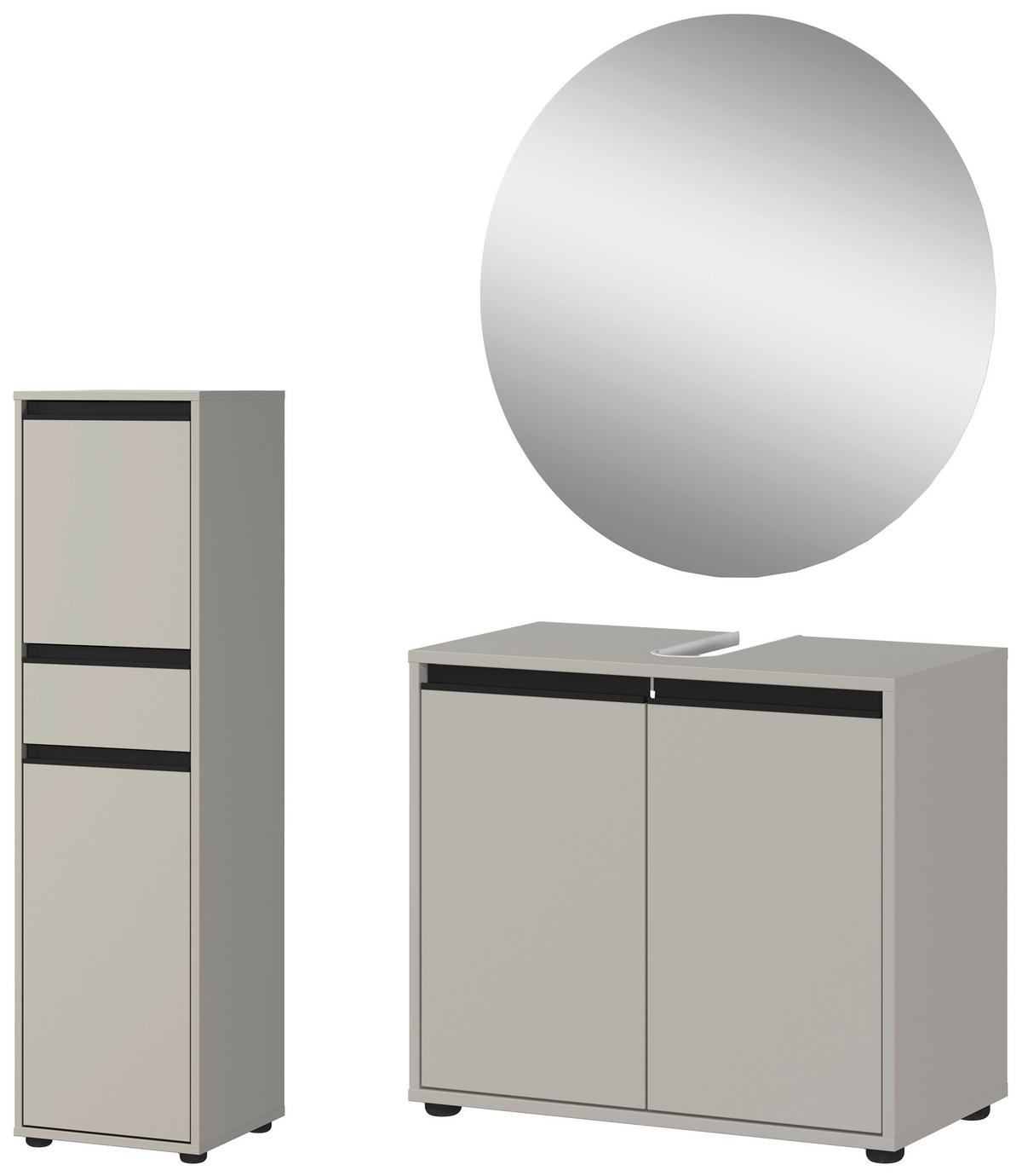 Badezimmer-Set 9943-186 weiß B/H/T: ca. 108x200x34 cm 9943-186 - weiß (108,00/200,00/34,00cm) - Germania