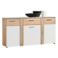 Kommode Trentino Eiche Sonoma Nachbildung weiß B/H/T: ca. 155x81x40 cm Trentino - Eiche/weiß (155,00/81,00/40,00cm)