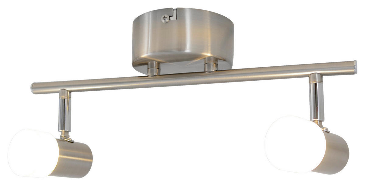 Näve Leuchten LED-Spot stahlgrau Kunststoff Metall B/H/T: ca. 34x15x10 cm 2 Brennstellen MALAGA - stahlgrau (34,00/15,00/10,00cm) - Näve Leuchten