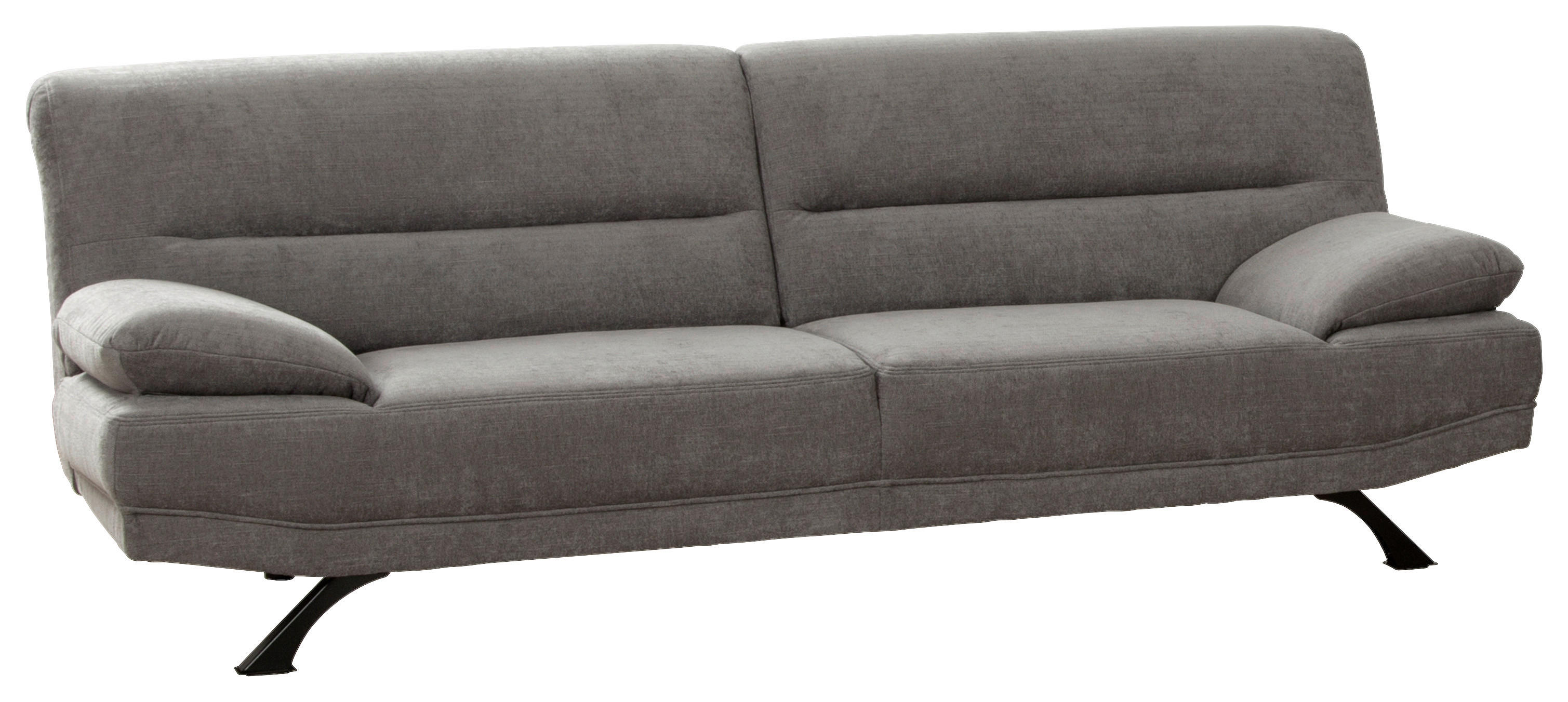 Sofa Bruno graubraun Microfaser B/H/T: ca. 230x83x94 cm Bruno - schwarz/graubraun (230,00/83,00/94,00cm)