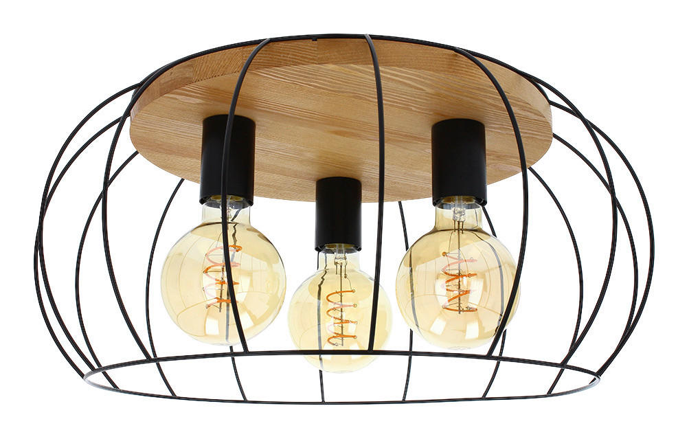 SPOT Light Deckenleuchte Chester, Modernes Design, aus Kiefernholz und Metall, passende LM E27 / exclusive, Nachhaltig, Made in Europe
