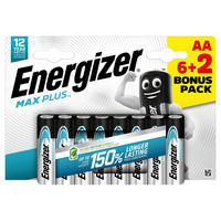 Energizer Batterie Batterie_AA_Energizer_MaxPlus_6+2 - (16,70/11,40cm) - Energizer