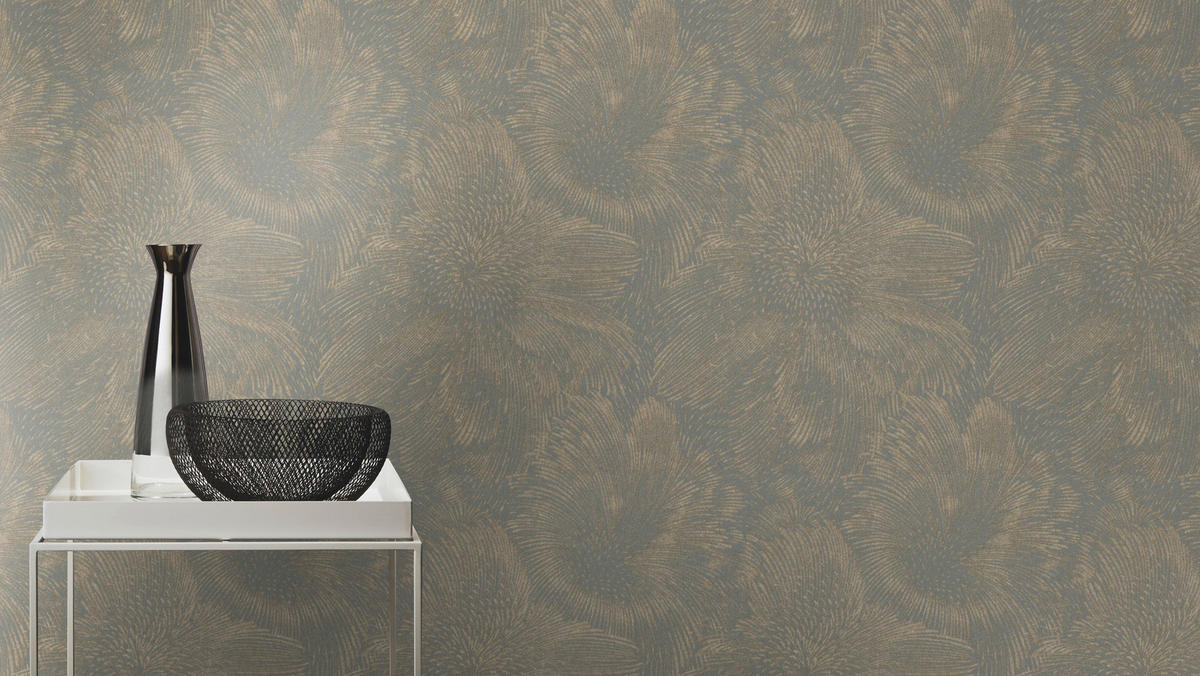 Rasch Vliestapete Struktur dunkelgrau B/L: ca. 53x1005 cm Vliestapete_509267 - dunkelgrau (53,00/1005,00cm) - Rasch