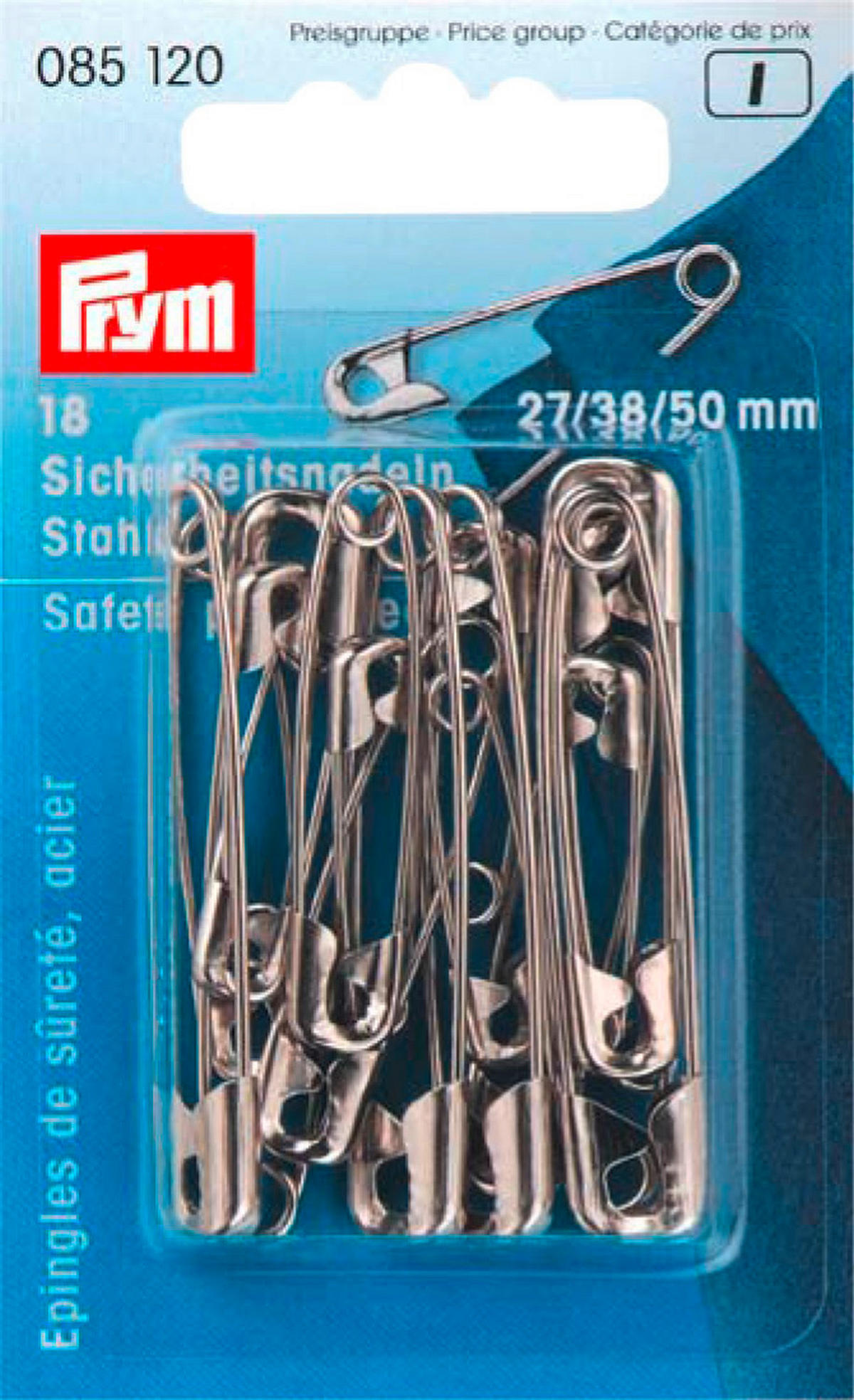 Prym Sicherheitsnadeln silber 18 Packstücke Sicherheitsnadeln_Prym_18erPack - silber - Prym