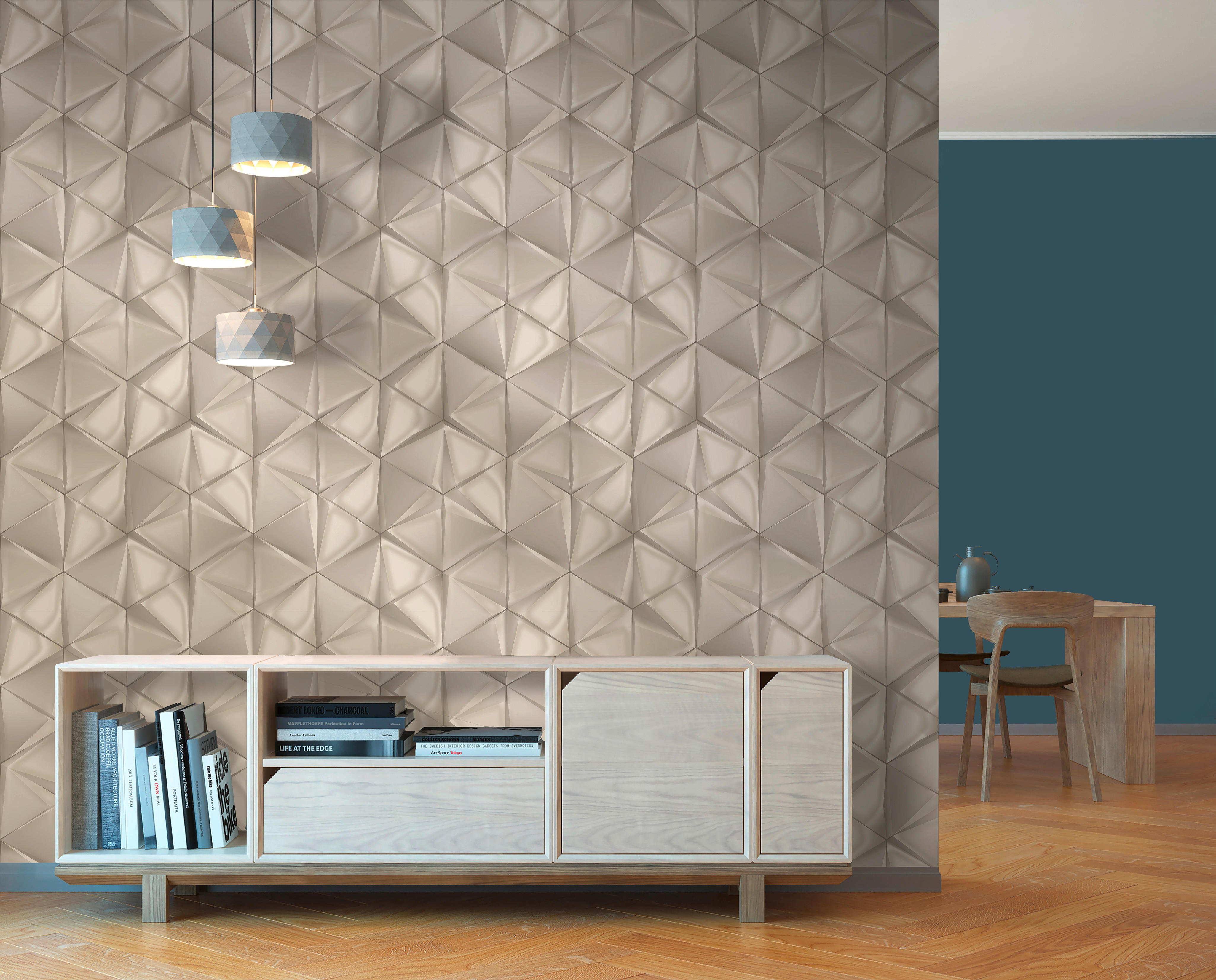 Thumbnail - UGEPA Vinyltapete 3D-Optik beige