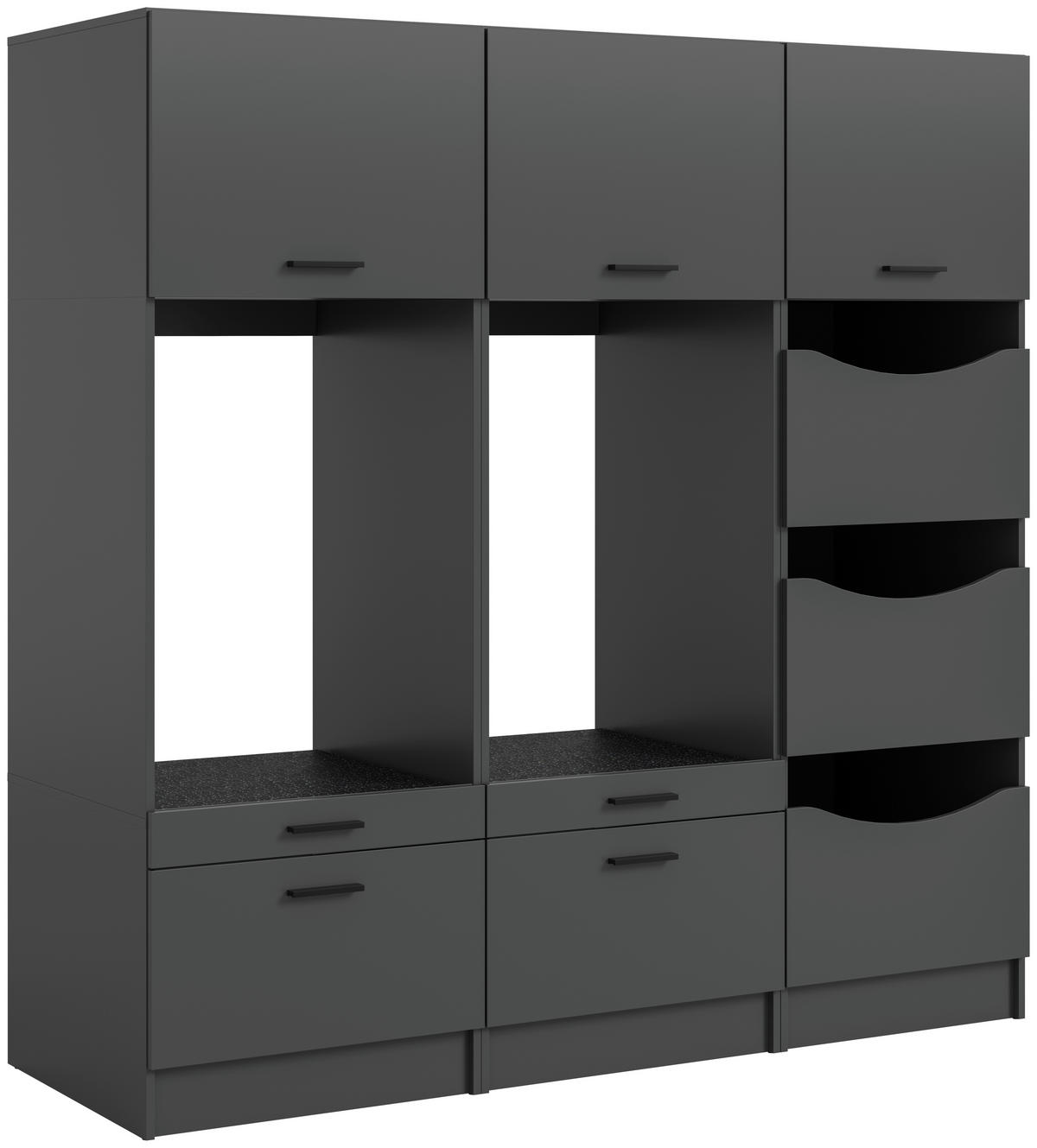 Waschmaschinenumbauschrank Free anthrazit B/H/T: ca. 198x195x68 cm Free - anthrazit (198,00/195,00/68,00cm) - xonox.home