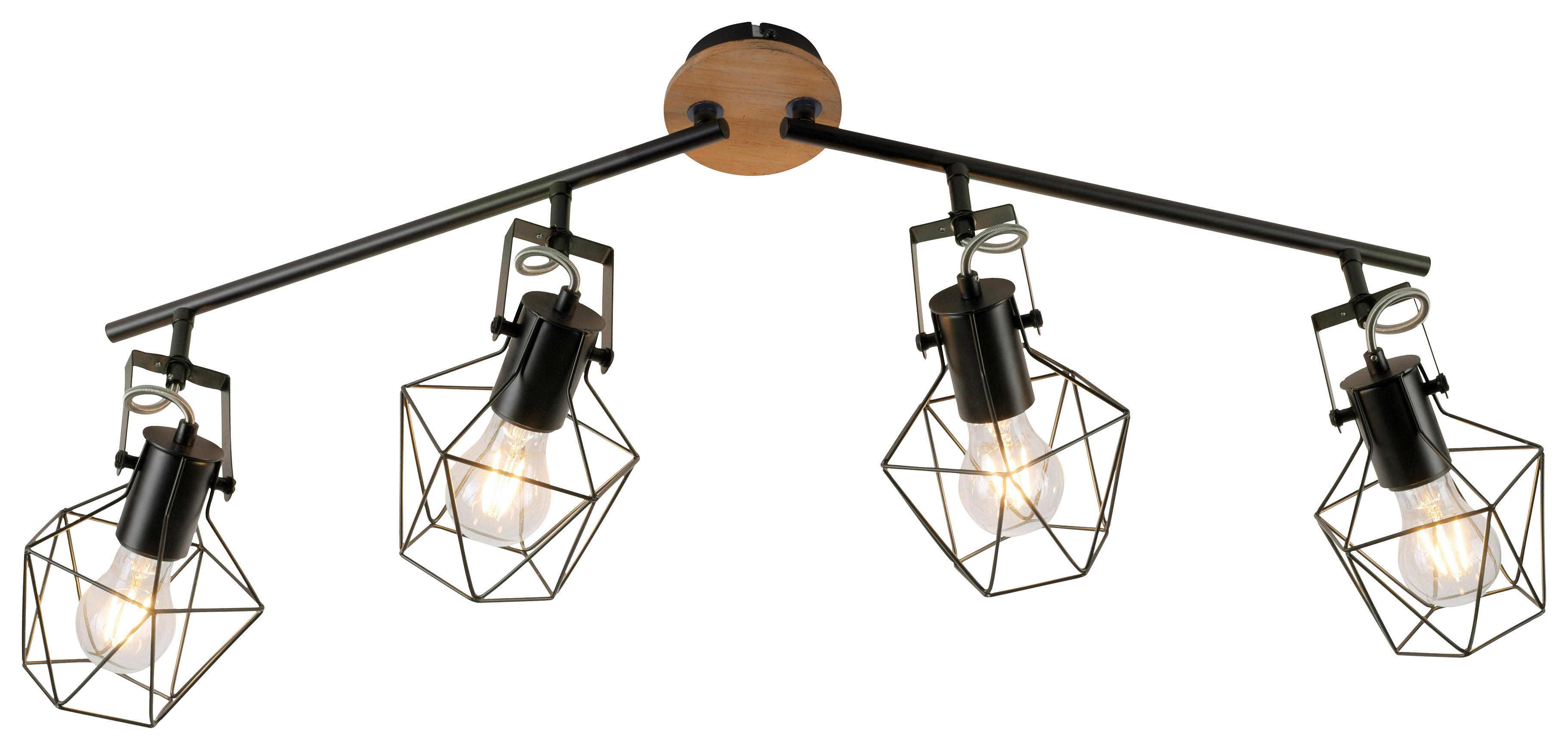 Just Light Spotbalken 15674-78 Metall B/H/L: ca. 68x31x110 cm E27 4 Brennstellen Spotbalken_4flg.Jaro - (110,00/68,00/31,00cm) - Just Light
