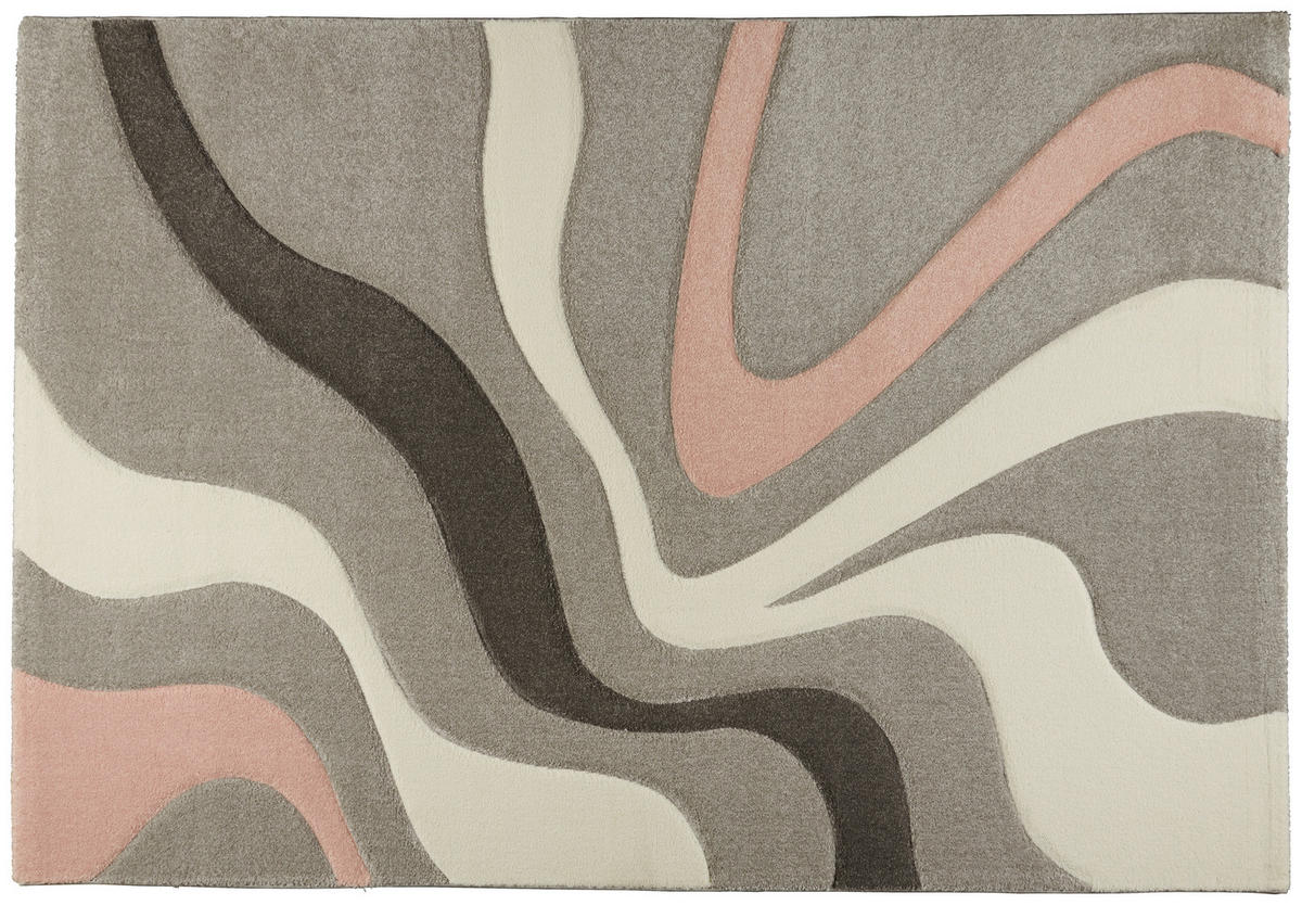 Webteppich Casino grau B/L: ca. 60x110 cm Casino - rosa/grau (60,00/110,00cm)