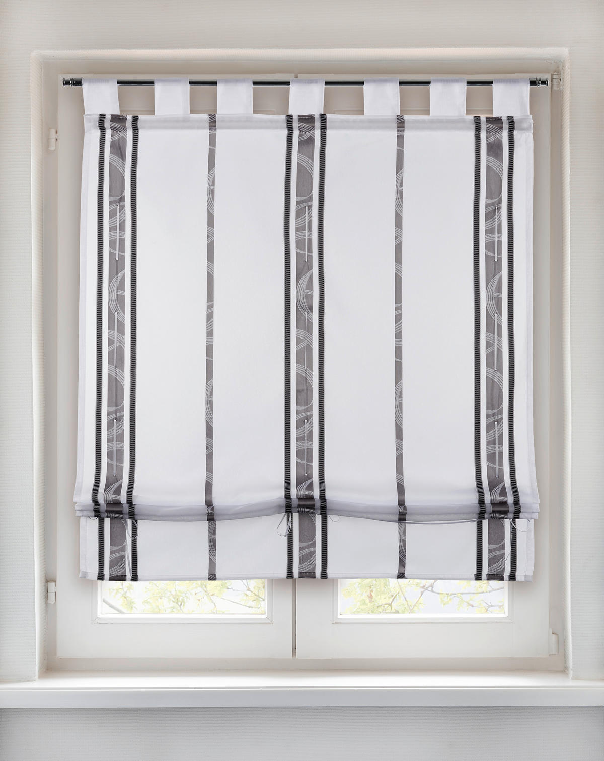 Bändchenrollo Klara grau B/L: ca. 80x140 cm Klara - grau (80,00/140,00cm) - POCOline