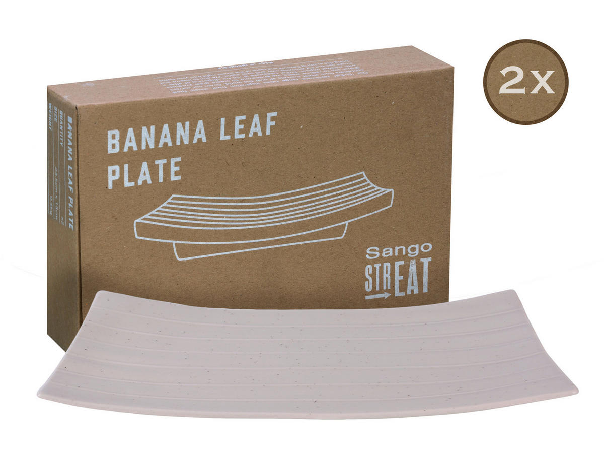 CreaTable Servierset Streat Banana Leaf creme Steinzeug Streat Banana Leaf - creme - CreaTable
