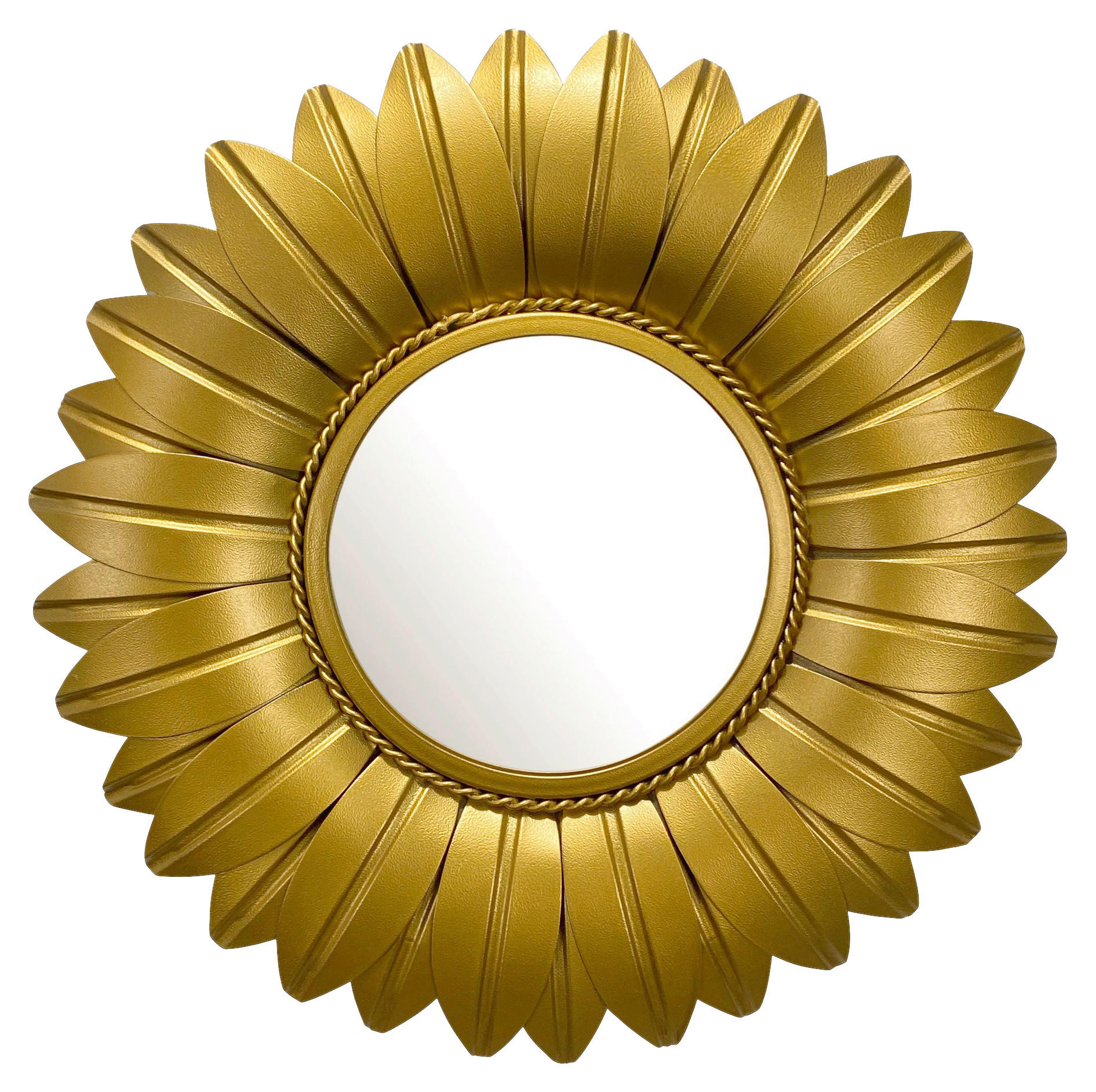Wandspiegel gold Metall T/D: ca. 4x60 cm Wandspiegel - gold (60,00cm) - Wohnling