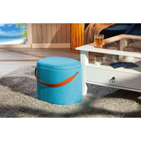 Inter Link Hocker Dilia hellblau MDF B/H/T: ca. 42x36x30 cm Dilia - hellblau (42,00/36,00/30,00cm) - Inter Link
