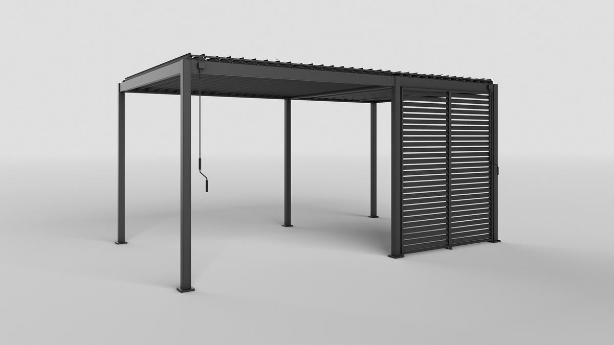 Mirador Seitenteil für Pergola anthrazit Aluminium B/H: ca. 93x240 cm Seitenteil für Pergola - anthrazit (93,00/240,00cm) - Mirador