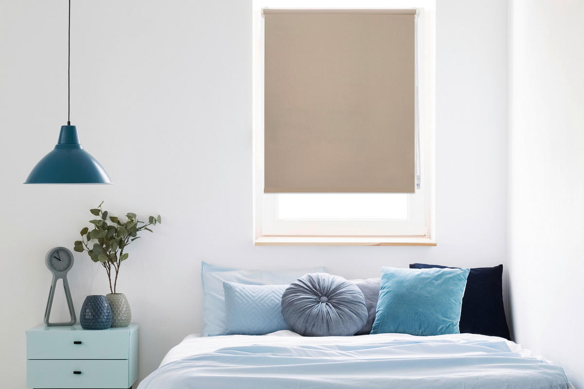 Tageslichtrollo zum klemmen sand B/L: ca. 120x160 cm Rollo_Tageslicht_Klemmfix_Win - sand (120,00/160,00cm)