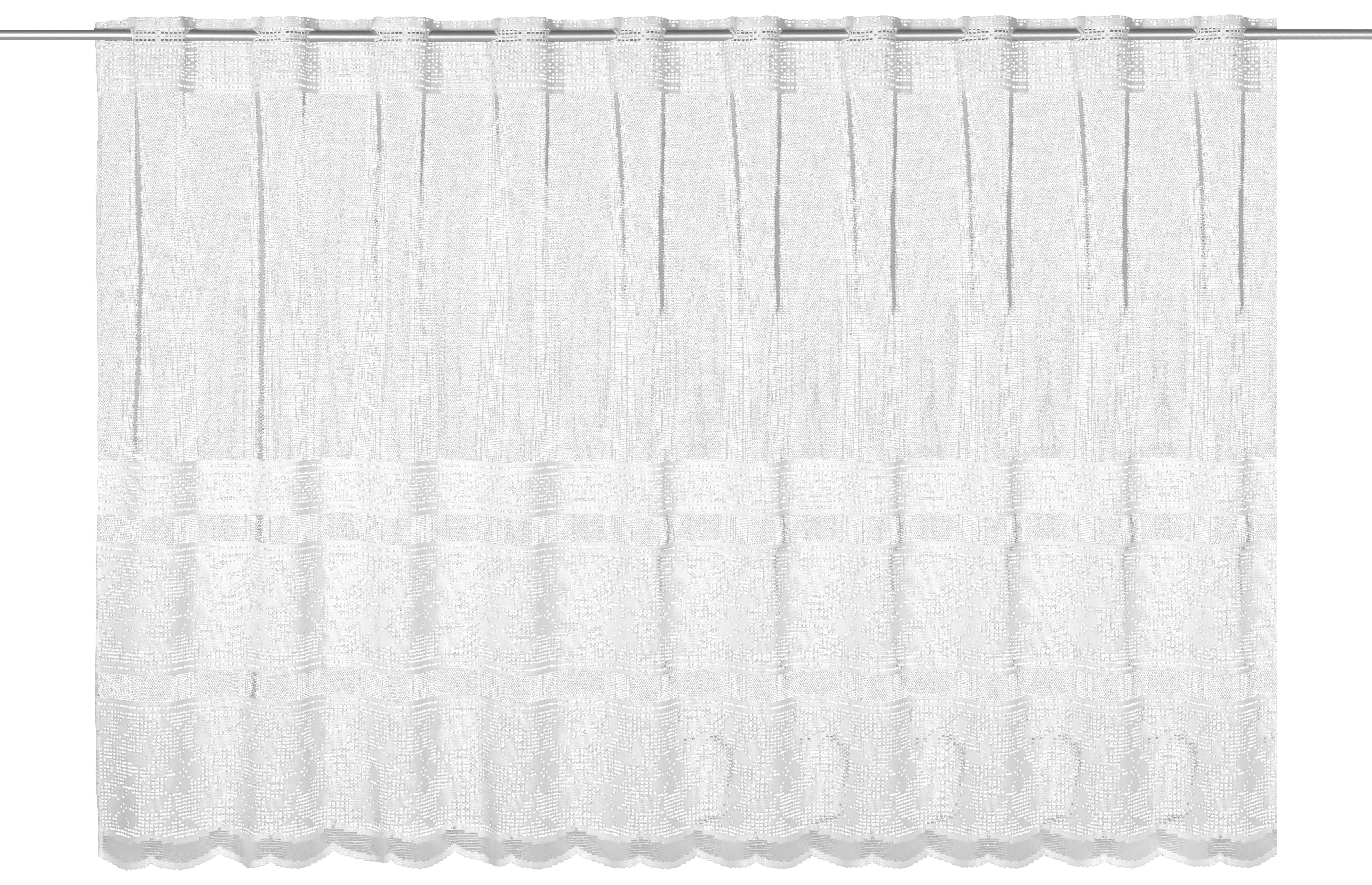 Thumbnail - creative lifestyle Scheibengardine Elsa weiß B/L: ca. 150x90 cm