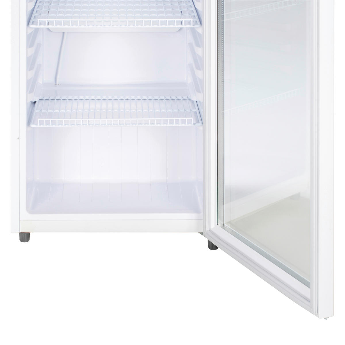 POCOline Glastürkühlschrank GTK144-235 DW weiß B/H/T: ca. 54x144x55 cm Glastürkühlschrank GTK144-235 DW - weiß (54,00/144,00/55,00cm) - POCOline