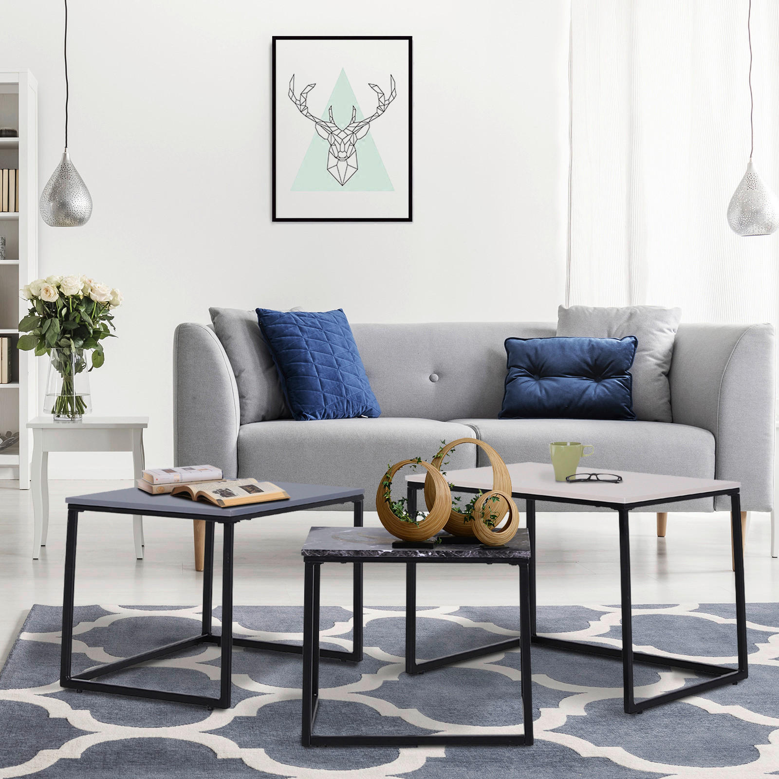 Couchtisch 3er-Set. 833-679 3er-Set. 833-679 - HOMCOM