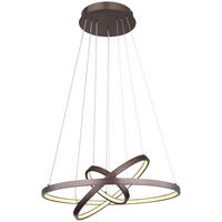 GLOBO LED-Pendelleuchte 67192-57BR kaffee Kunststoff Metall H/D: ca. 120x51 cm RALPH - kaffee (51,00/120,00cm) - GLOBO