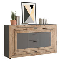 Sideboard Freno B/H/T: ca. 160x90x40 cm Freno - Eiche/schwarz (160,00/90,00/40,00cm) - xonox.home