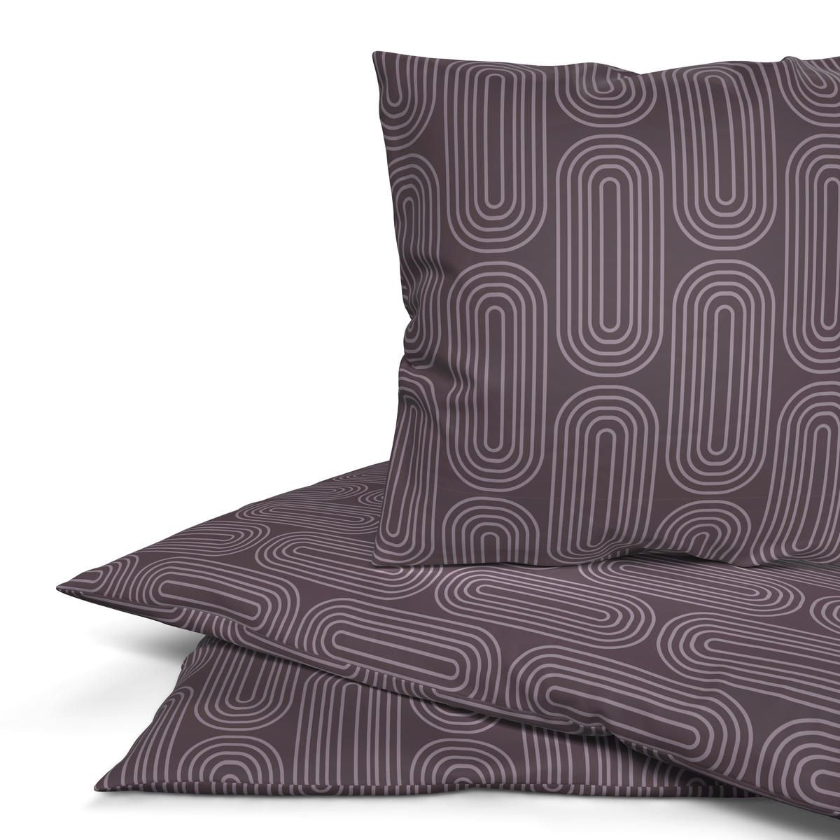 Microfaser Bettwäsche Bettwäsche_Microfaser Modern bord - bordeaux (135,00/200,00cm) - Sensation