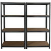 Schwerlaststeckregal 2er-Set schwarz B/H/T: ca. 160x160x40 cm Schwerlaststeckregal 160x160x40cm S - schwarz (160,00/160,00/40,00cm)