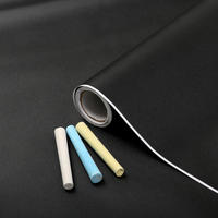 d-c-fix Tafelfolie schwarz B/L: ca. 90x150 cm Tafelfolie schwarz - schwarz (90,00/150,00cm) - d-c-fix