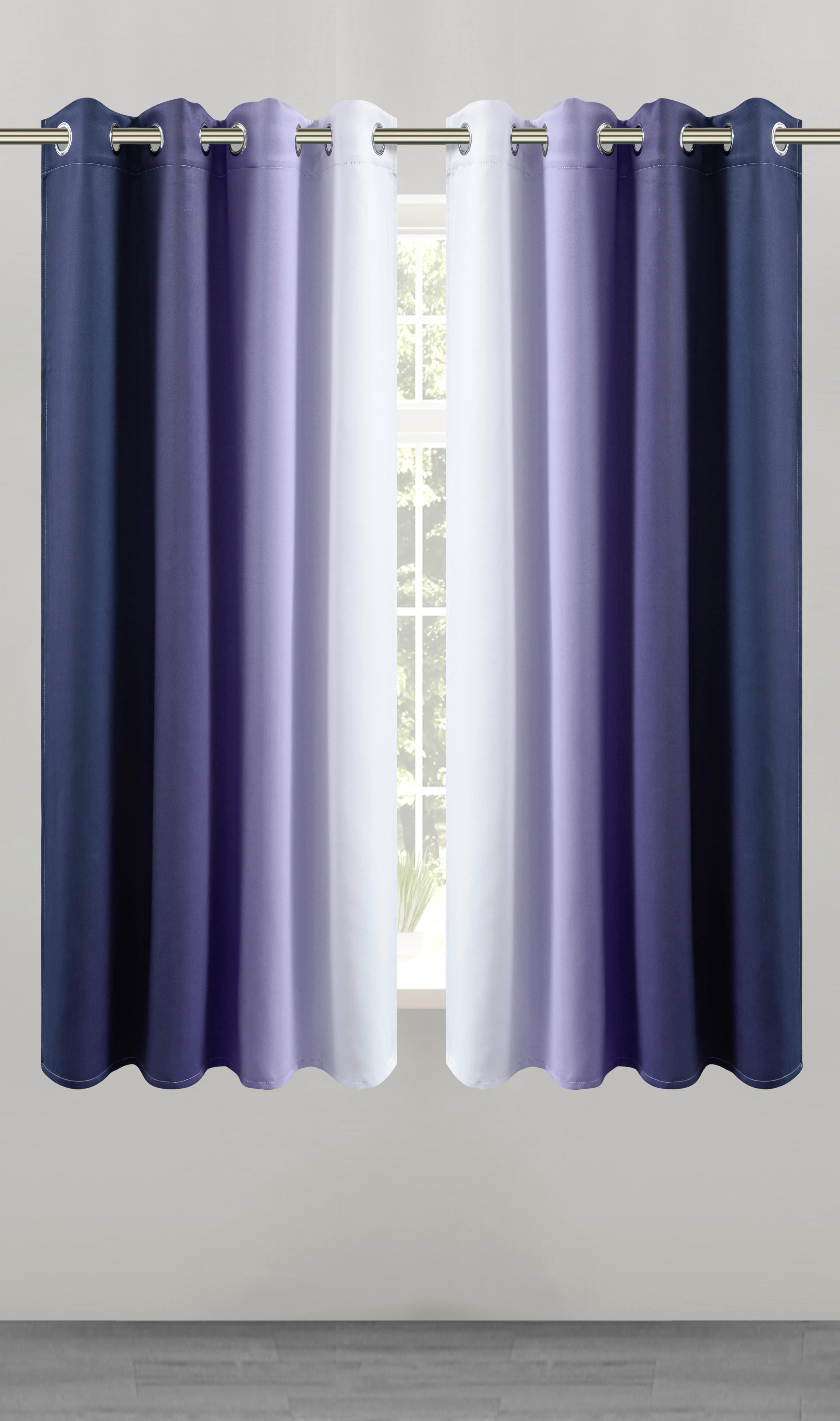 POCOline Verdunklungsvorhang Beverly blau B/L: ca. 135x175 cm Beverly - blau (135,00/175,00cm) - POCOline