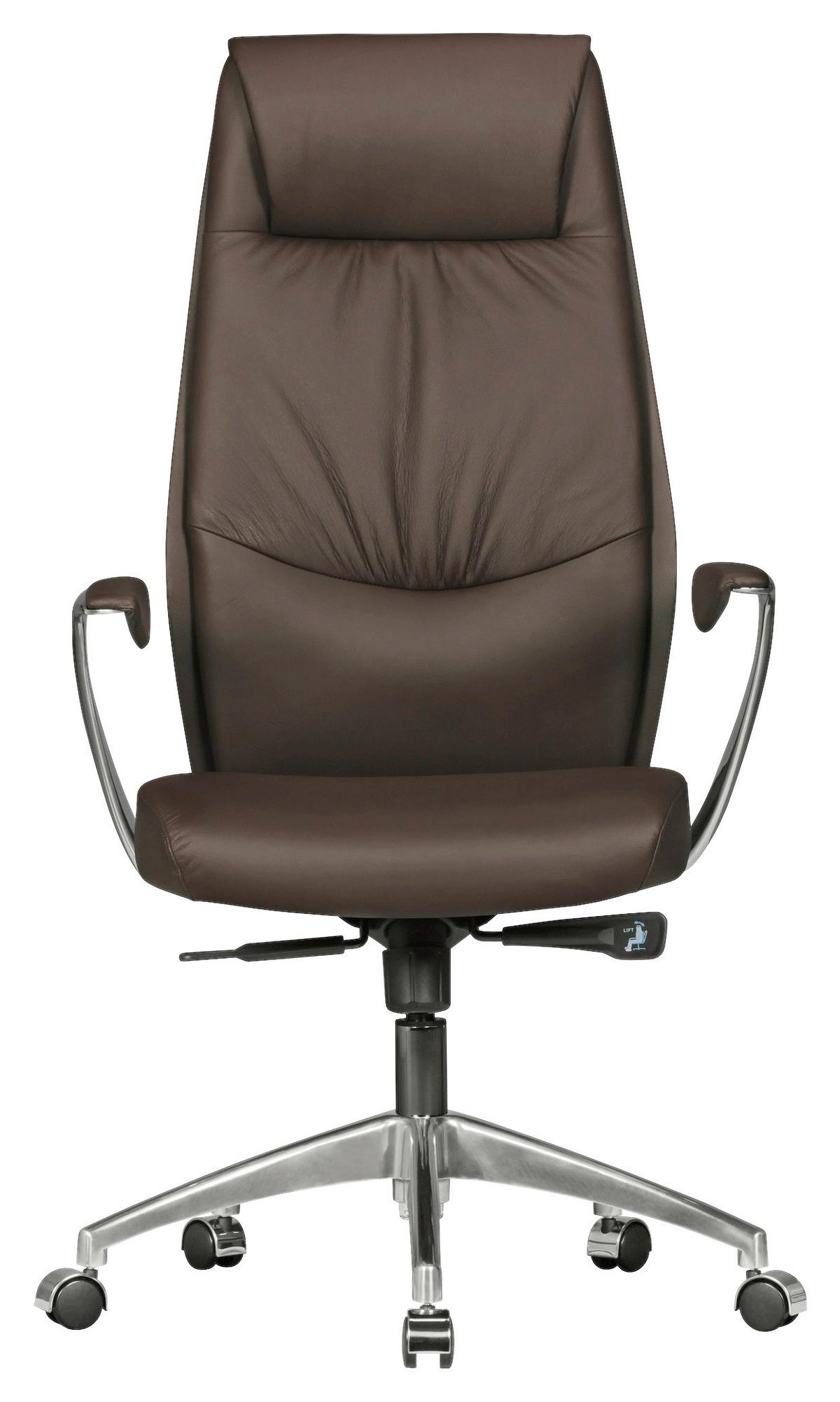 Drehstuhl braun Bürostuhl - braun (67,00/125,00/58,00cm) - Amstyle