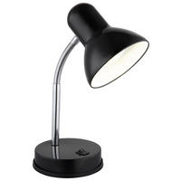 GLOBO Tischleuchte schwarz Kunststoff Metall B/H/L: ca. 15x20,5x15 cm E27 1 Brennstellen Tischleuchte-Basic - schwarz (15,00/15,00/20,50cm) - GLOBO