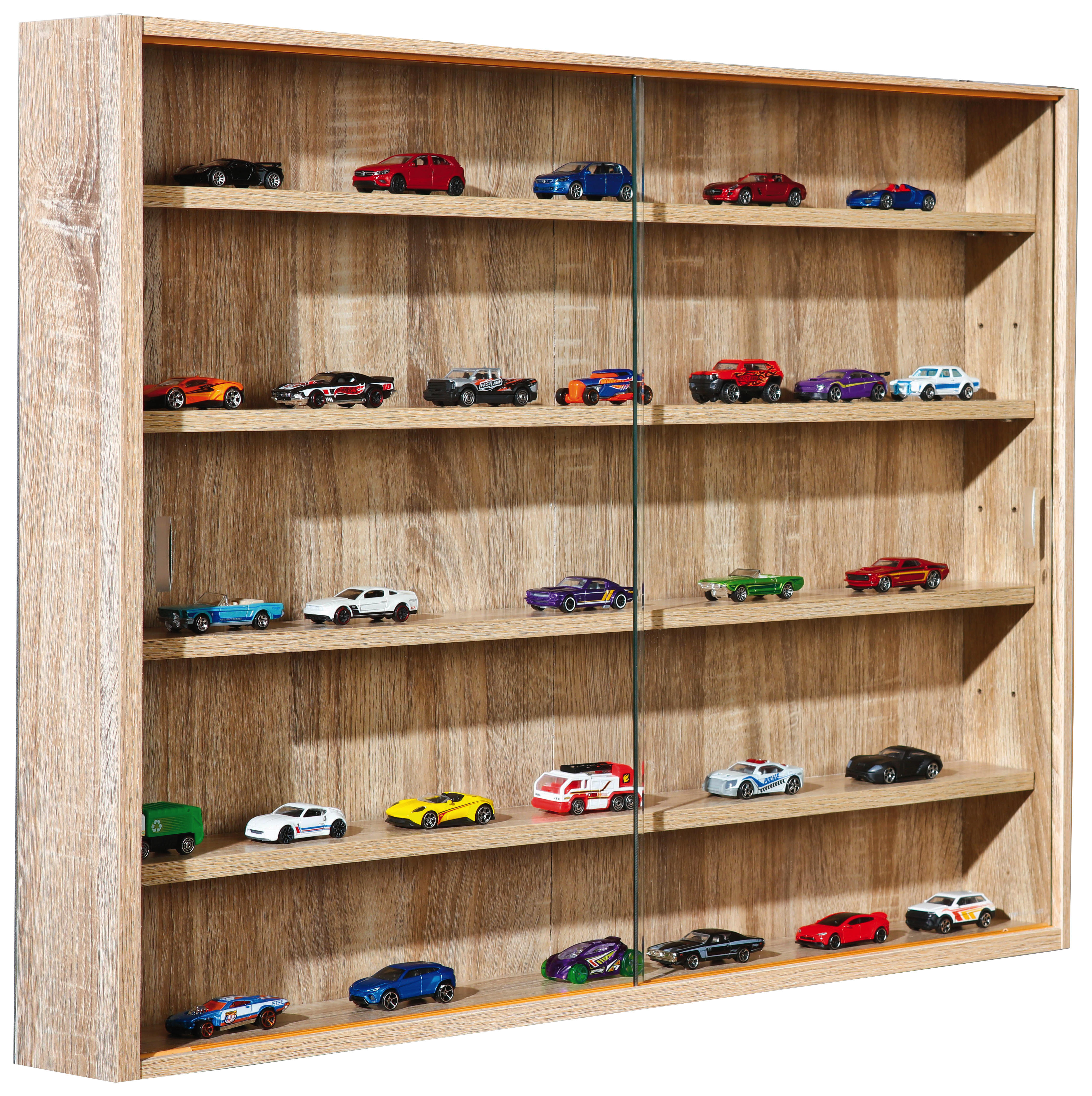 Vitrine Collectiziony Eiche Sonoma Nachbildung Holzwerkstoff B/H/T: ca. 80x60x10 cm Collectiziony - Eiche (80,00/60,00/10,00cm) - Inter Link