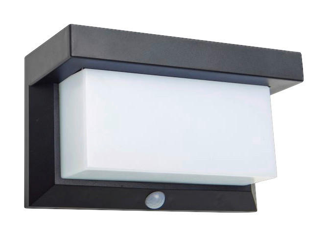 LED Solar Außenwandleuchte NV1385322 schwarz Edelstahl B/H/L: ca. 9x12x20 cm