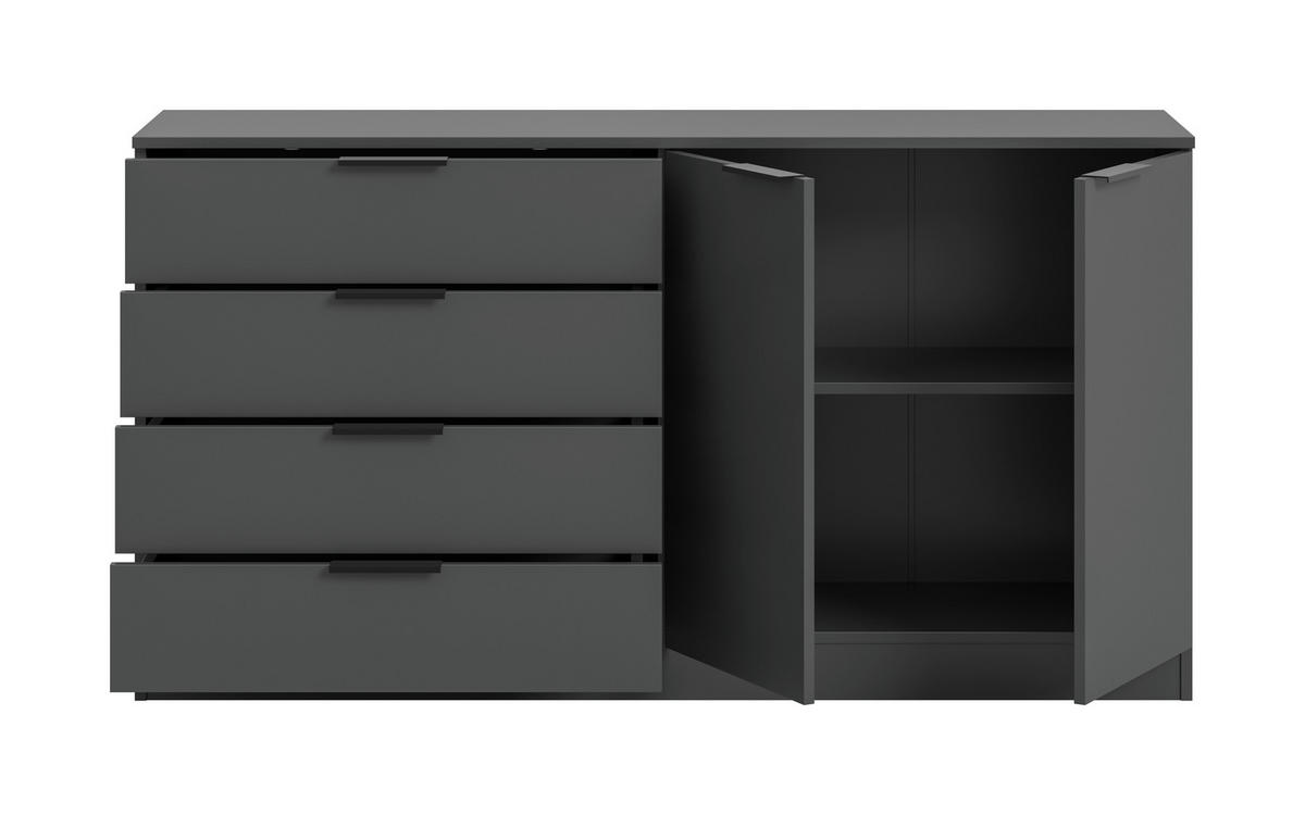 Kommode KOPENHAGEN anthrazit B/H/T: ca. 148x79x35 cm KOPENHAGEN - anthrazit (148,00/79,00/35,00cm) - xonox.home