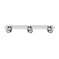 SPOT Light Spotbalken 2685328 Chrom Metall B/H/T: ca. 85x11,5x8 cm GU10 3 Brennstellen Sergio - Chrom (85,00/11,50/8,00cm) - SPOT Light