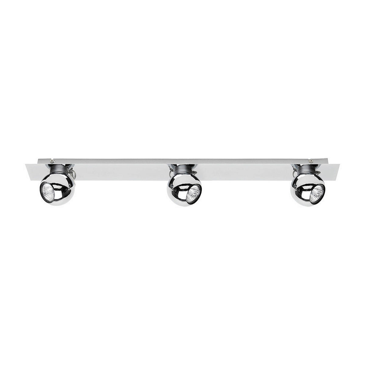 SPOT Light Spotbalken 2685328 Chrom Metall B/H/T: ca. 85x11,5x8 cm GU10 3 Brennstellen Sergio - Chrom (85,00/11,50/8,00cm) - SPOT Light