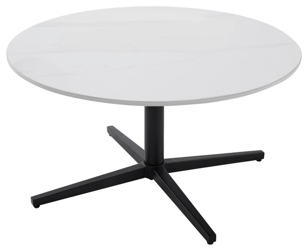 Couchtisch CUP schwarz weiß H/D: ca. 36,5x70 cm CUP - weiß/schwarz (70,00/36,50cm) - byLIVING