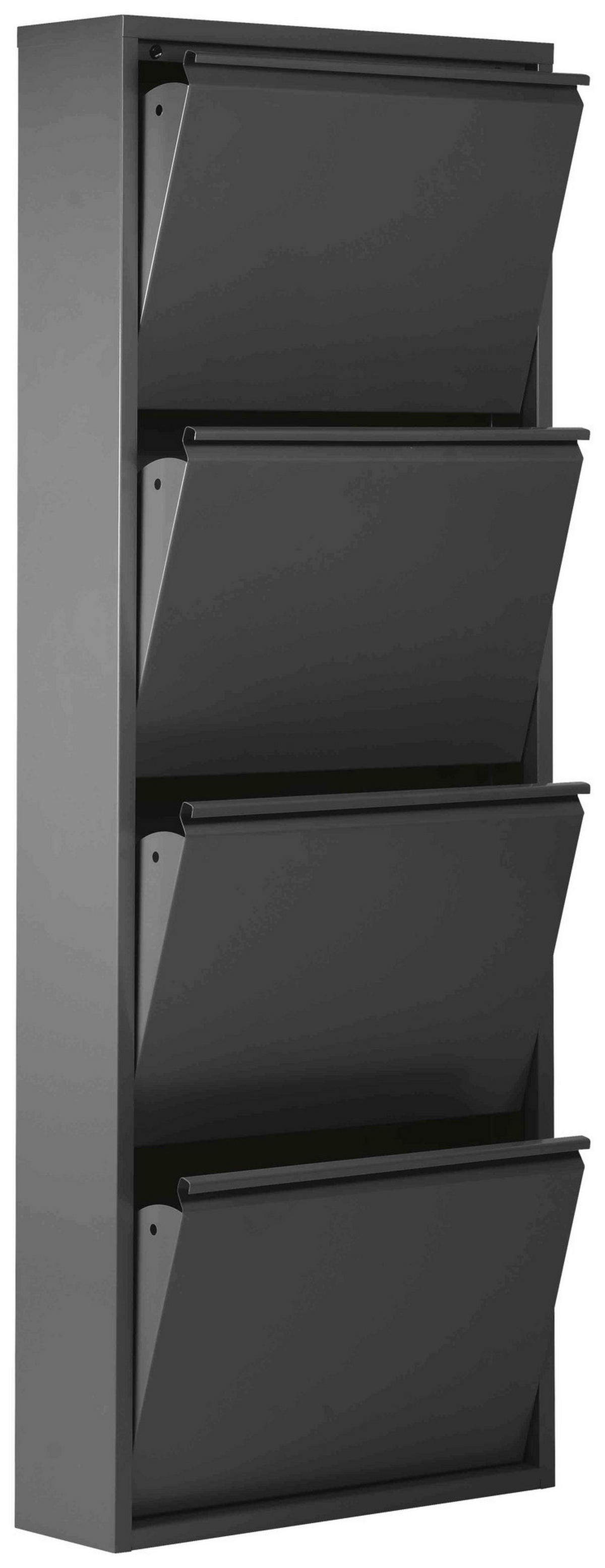 Schuhkipper Blacky schwarz matt B/H/T: ca. 50x136x13 cm Blacky - schwarz (50,00/136,00/13,00cm)