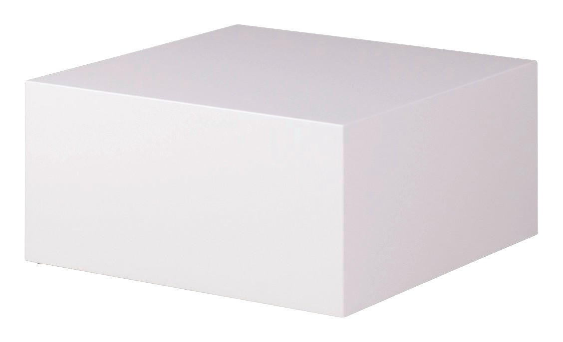 Couchtisch weiß Lack Hochglanz B/H/T: ca. 60x30x60 cm Monobloc Couchtisch - weiß (60,00/30,00/60,00cm) - Wohnling