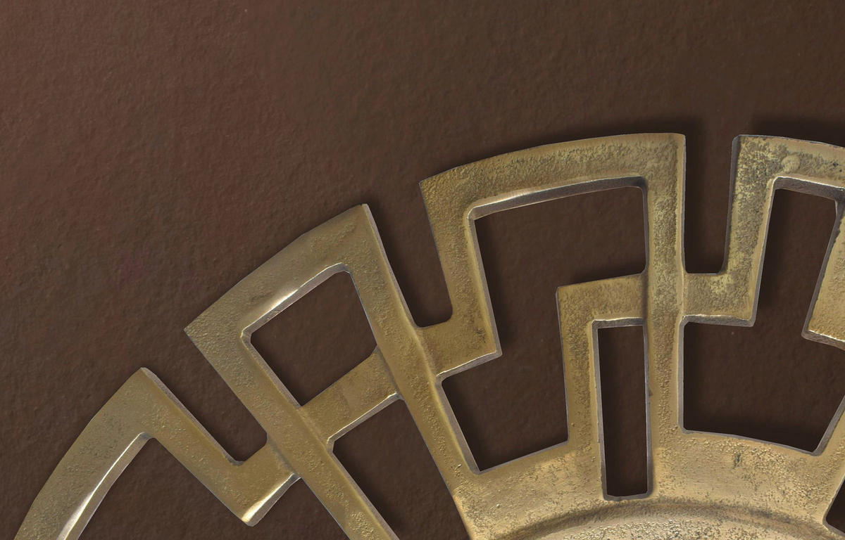 Wandspiegel gold Metall T/D: ca. 2,5x60 cm Wandspiegel - gold (60,00cm) - Wohnling