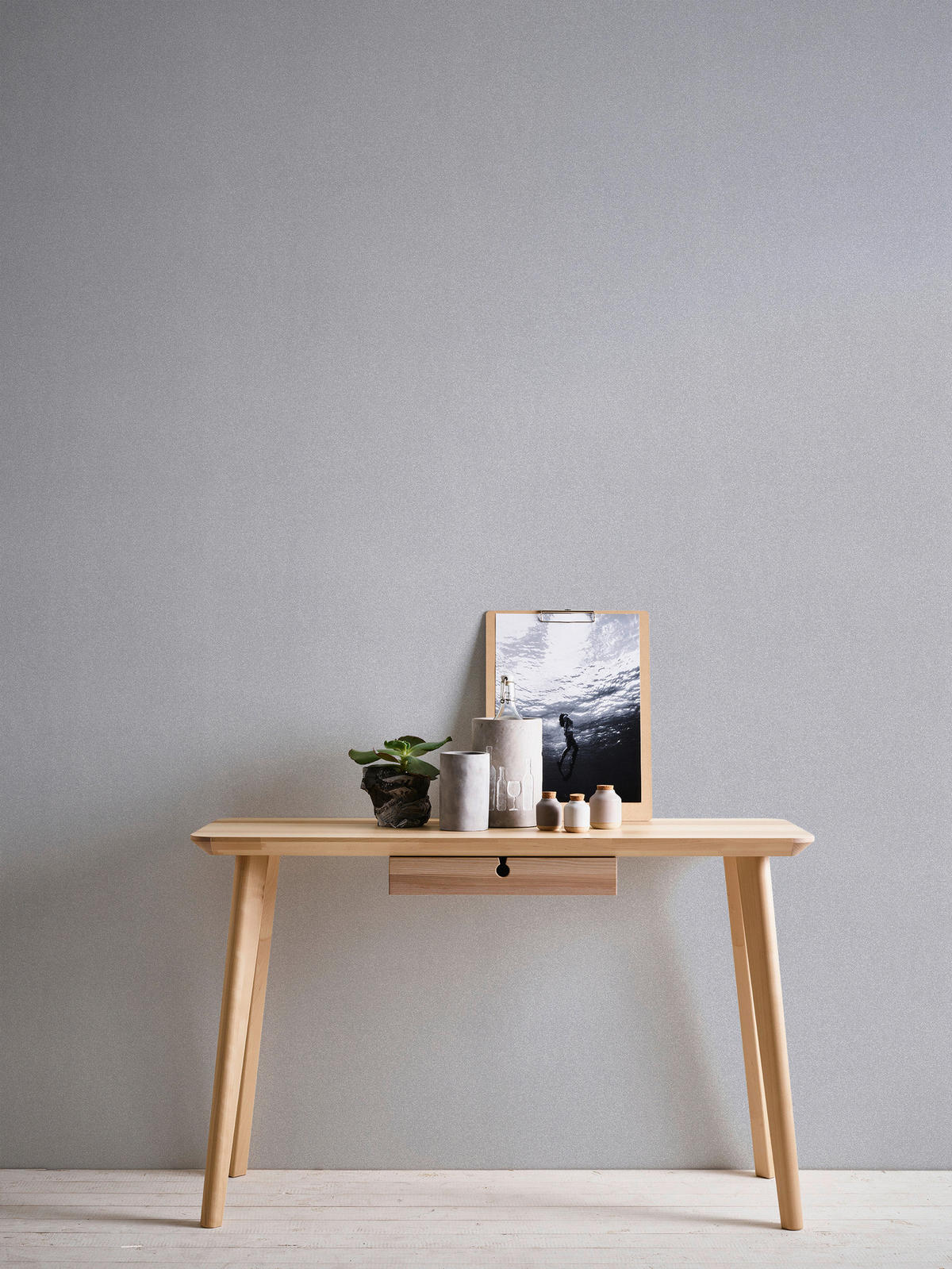 A.S.Creation Vliestapete New Elegance Uni grau B/L: ca. 53x1005 cm New Elegance - grau (53,00/1005,00cm) - A.S.Creation