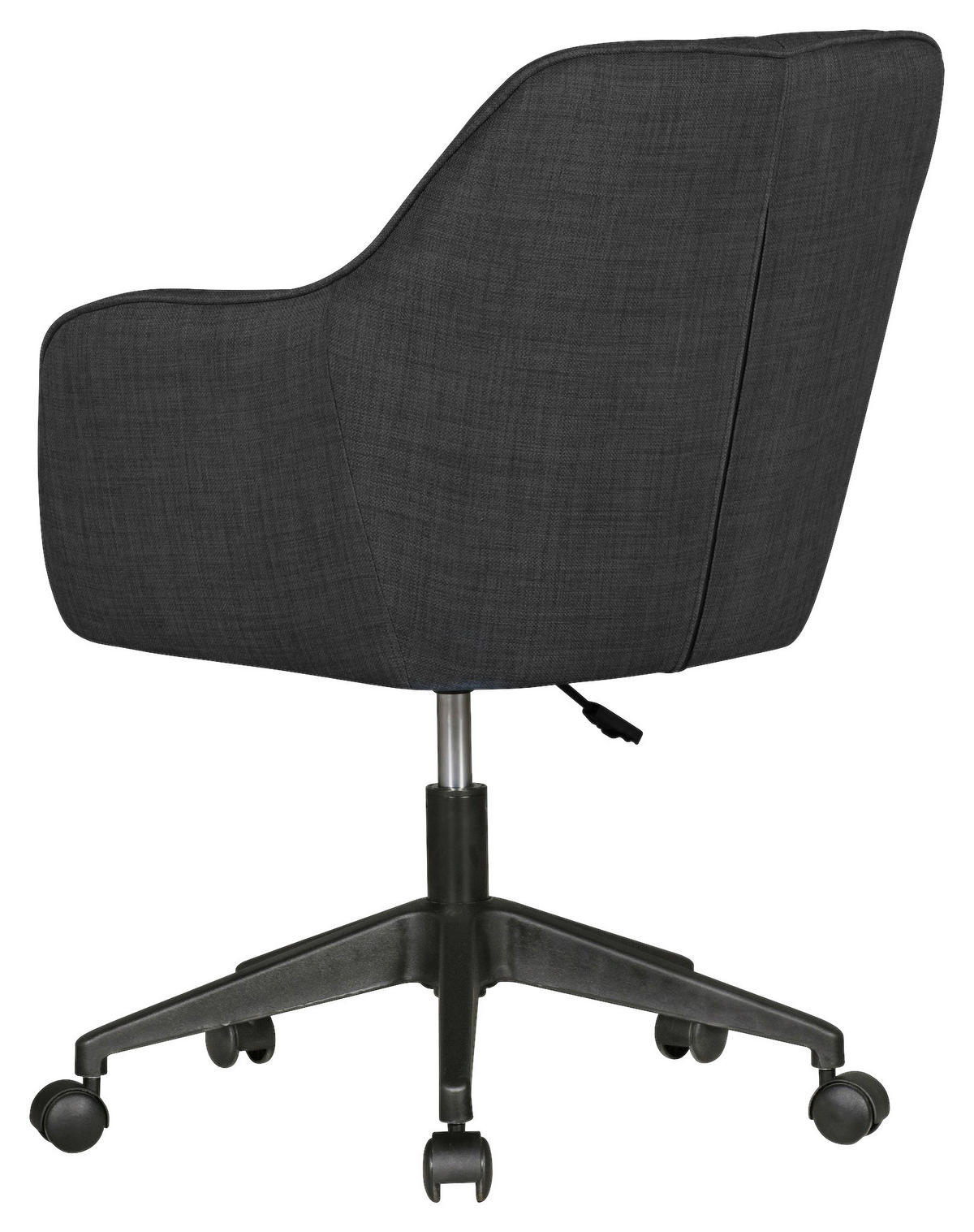 Drehstuhl schwarz Stoff Bürostuhl MIAMI - schwarz (65,00/90,00/65,00cm) - Amstyle