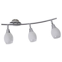 Näve Leuchten Spotschiene 1175042 Chrom Glas Metall B/H/T: ca. 9x12,5x52 cm 3 Brennstellen Rom - Chrom (9,00/12,50/52,00cm) - Näve Leuchten