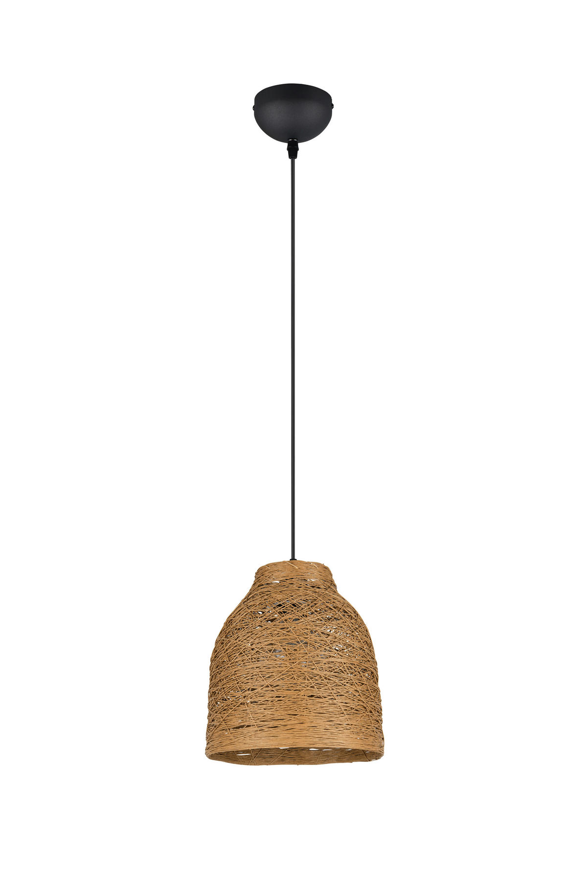 Reality Leuchten Pendelleuchte schwarz H: ca. 150 cm E27 1 Brennstellen Joeline - schwarz (150,00cm) - Reality Leuchten