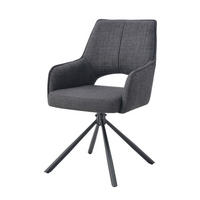 Drehstuhl JANA, 2er Set anthrazit schwarz B/H/T: ca. 57x91x64 cm JANA, 2er Set - schwarz/anthrazit (57,00/91,00/64,00cm) - xonox.home