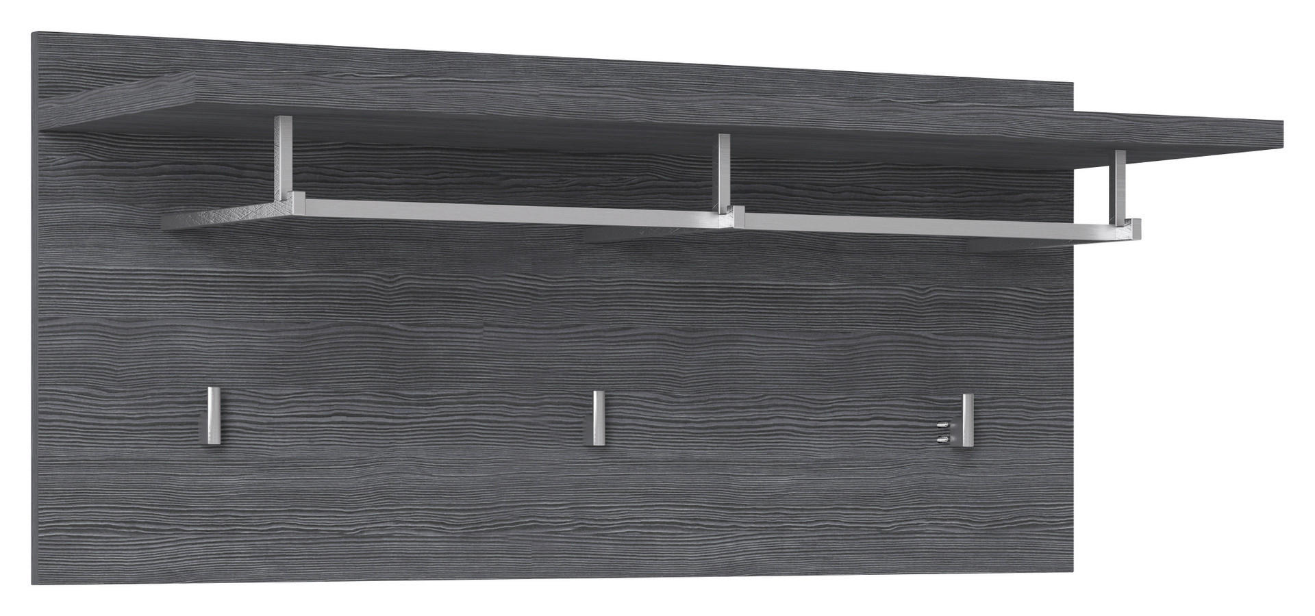 Garderobenpaneel Salve Rauchsilber Nachbildung B/H/T: ca. 90x40x30 cm Salve - (90,00/40,00/30,00cm)