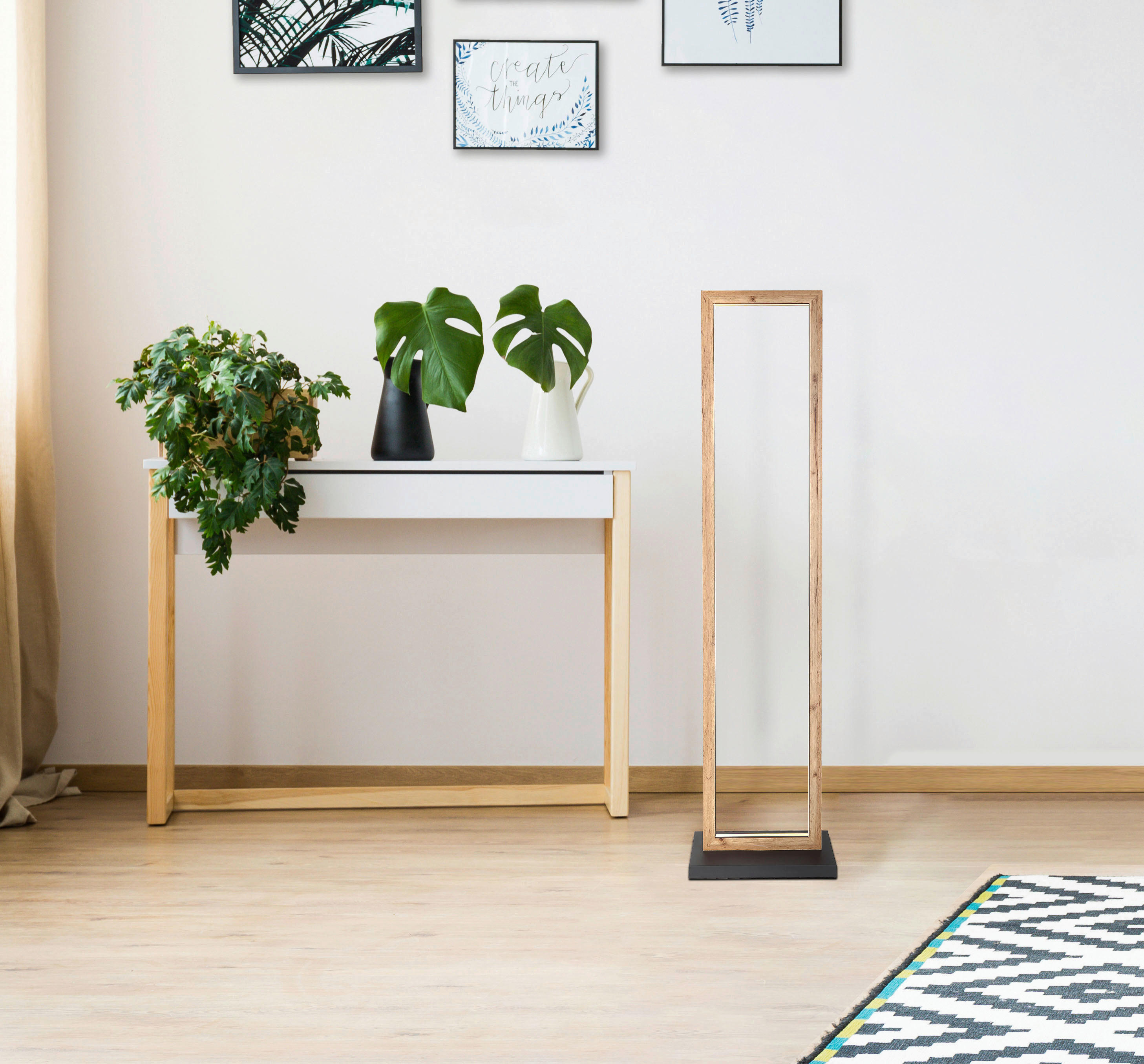 GLOBO LED-Stehleuchte schwarz Opal Metall Kunststoff B/H/T: ca. 18x120x30 cm MANDERA - schwarz/Opal (18,00/120,00/30,00cm) - GLOBO