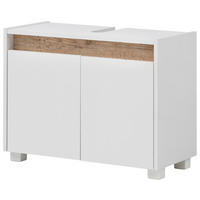 Waschbeckenunterschrank Cosmo perlweiß Optik B/H/T: ca. 80x54,6x33 cm Cosmo - (80,00/54,60/33,00cm) - Möbelpartner