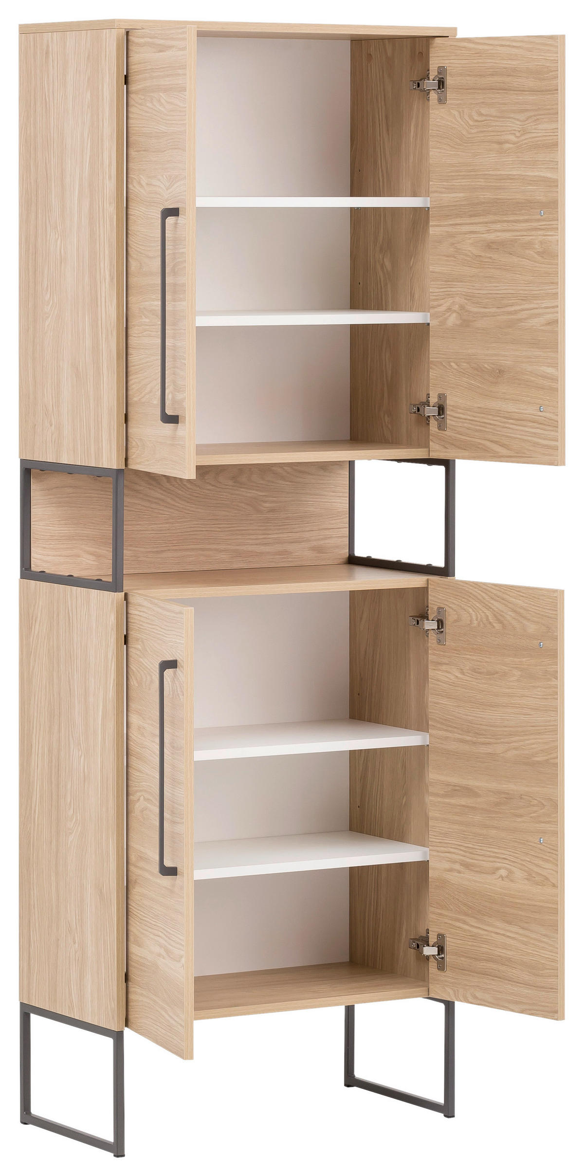 Hochschrank Limone Eiche Landhaus Nachbildung B/H/T: ca. 65,2x183,4x331 cm Limone - Eiche (65,20/183,40/331,00cm) - Möbelpartner